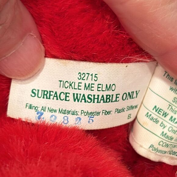 Vintage Tyco Tickle Me Elmo Sesame Street 15" Talking Plush. 1997. Works - Picture 8 of 8